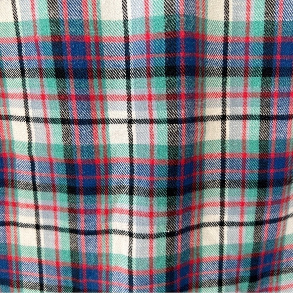 Vintage 80s 90s Guess Plaid Flannel Oversized Button Down Shirt Size Medium - Picture 2 of 9